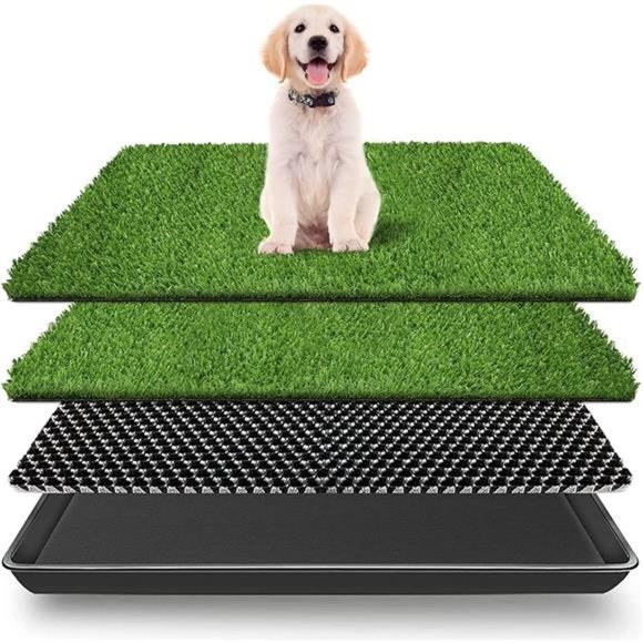 Dog Grass Pads with Tray Fake Grass for Dogs